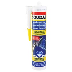 Σιλικόνη Soudal Σφραγιστική Αντιμουχλική Λευκή 280ml