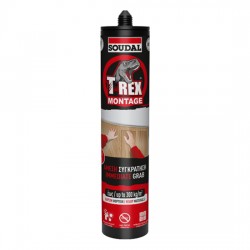 Τ-Rex High-Tack μονταζόκολλα νερού λευκη 310ml