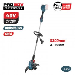 BBP4550 Θαμνοκοπτικό Μπαταρίας 40V, (2x20v), Li-Ion, 30cm Mεσινέζα, SOLO