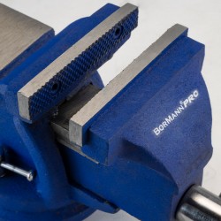 BORMANN Pro BBV3305 Μέγγενη Άθραυστη Περιστρεφόμενη με Αμόνι,200mm, 16.5Kg, S.G. IRON