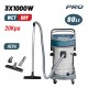 BORMANN Pro BVC7510 Σκούπα Υγρών-Στερεών 3x1000W Με Ανοξείδωτο Κάδο 80Lt